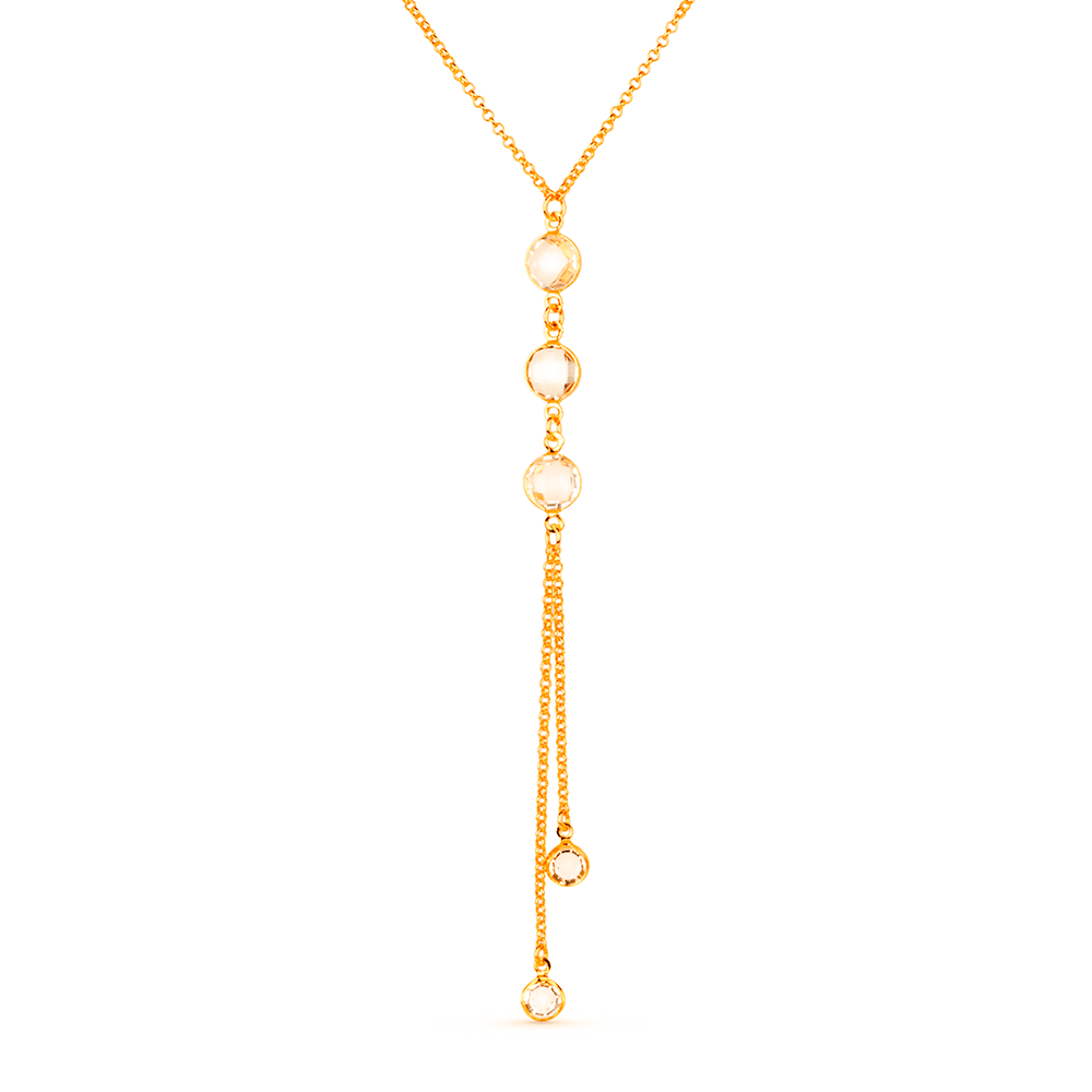 Colar gravatinha dourado com pontos de luz, semijoia 24k antialérgica, 50cm de comprimento, espessura de 0,2cm, alto padrão.