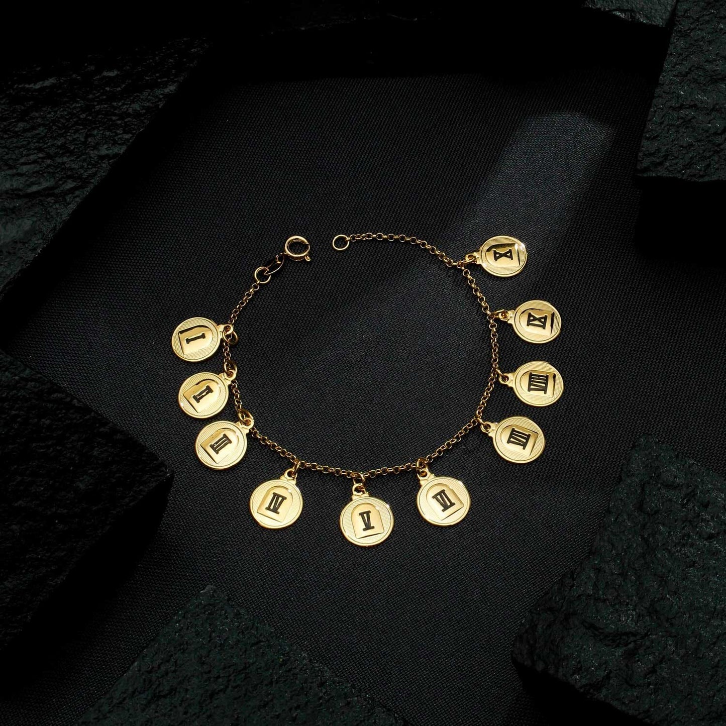 Pulseira 10 Mandamentos Dourada