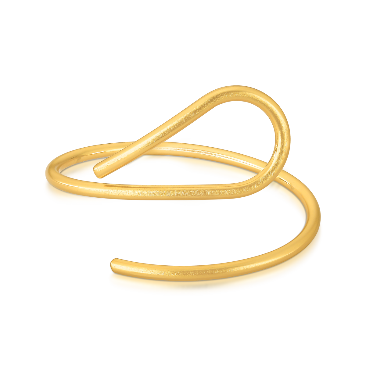 Bracelete Curvo Acetinado