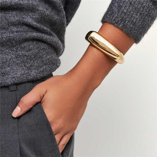 Bracelete Abaulado Dourado