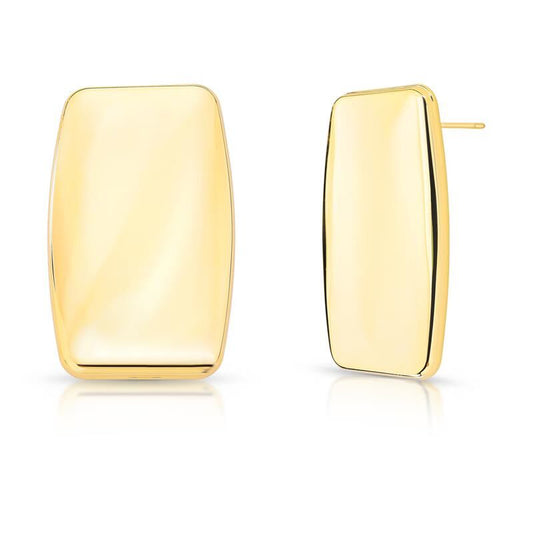 Brinco Retangular Dourado