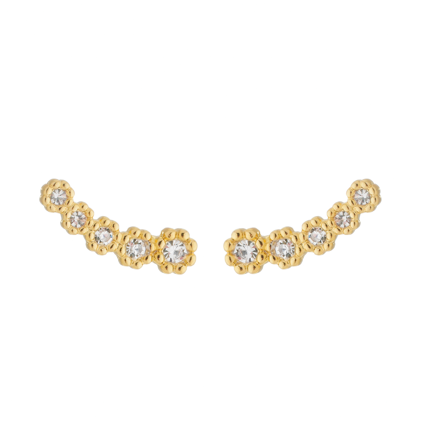 Brinco Ear Cuff 5 Pedras Zircônia