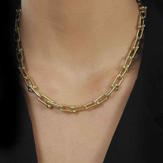 Choker Elos Fortes Dourada