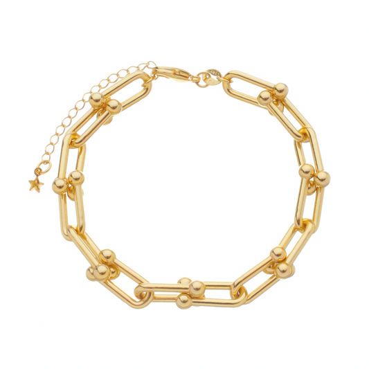 Pulseira Elos Fortes Dourada