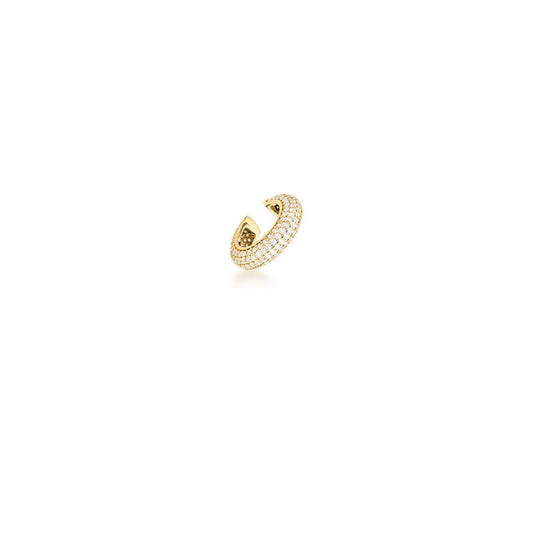 Piercing Galaxy com zircônia, banhado a ouro 18k, semijoia antialérgica de alta qualidade, 16mm de altura e 4mm de largura.