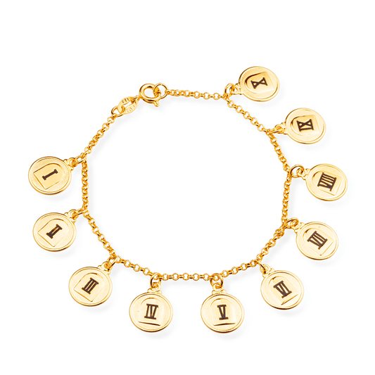 Pulseira 10 Mandamentos Dourada