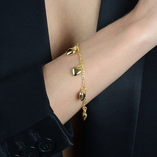 Pulseiras 5 Amores Dourada