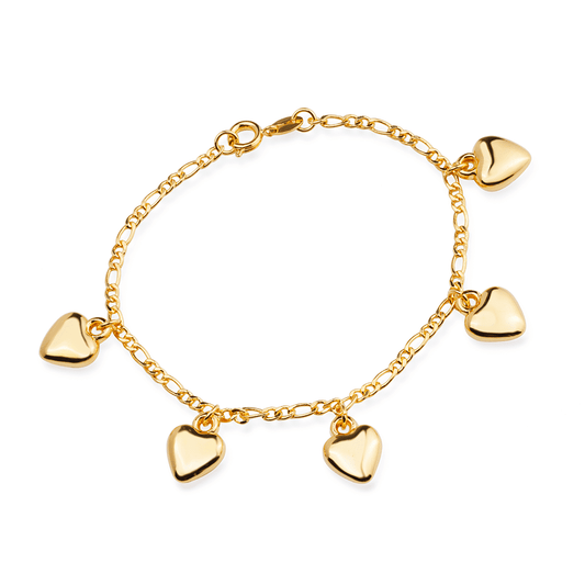 Pulseiras 5 Amores Dourada