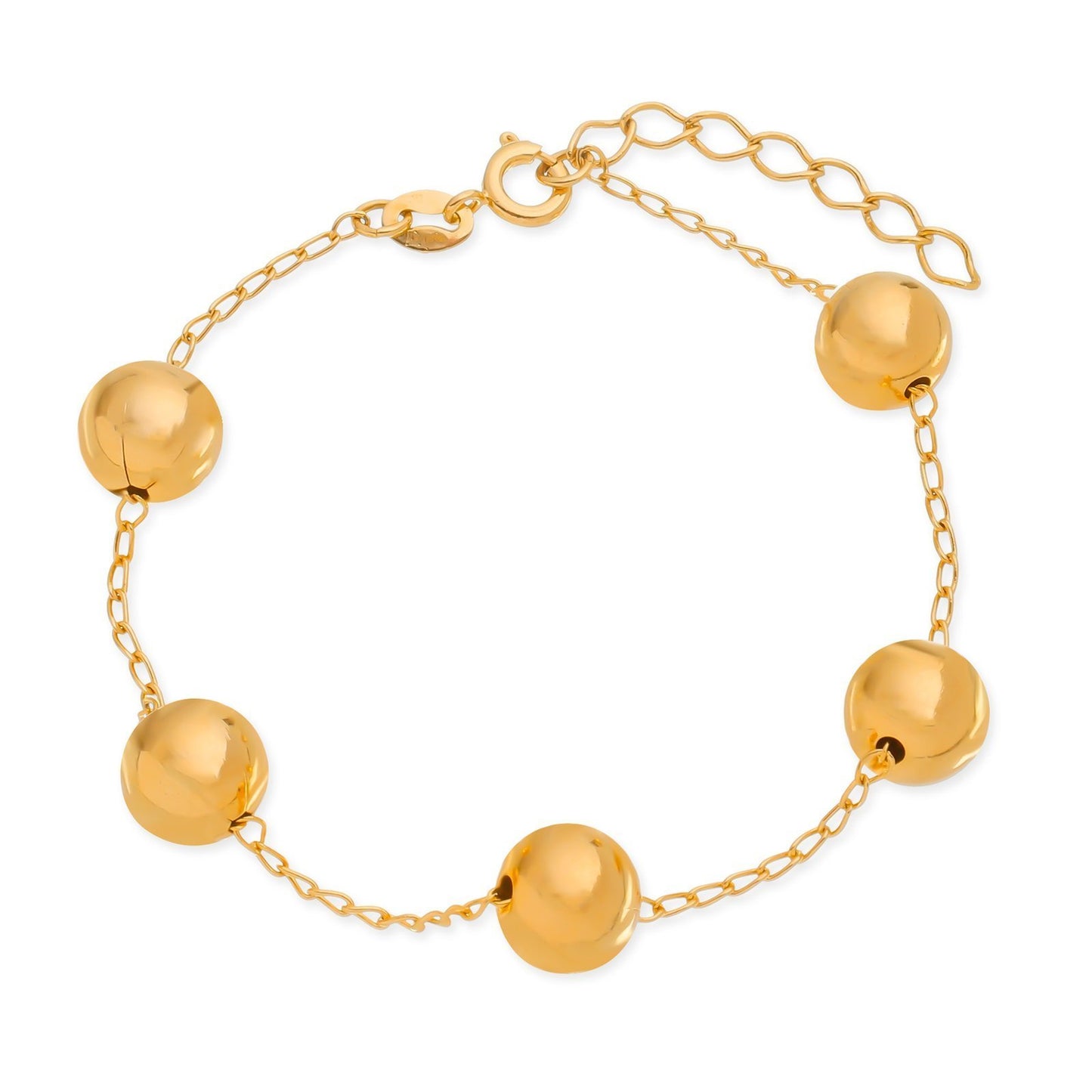 Pulseira Esferas G Dourada