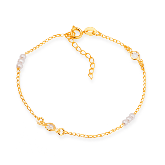 Pulseira Trios Perolados Luz