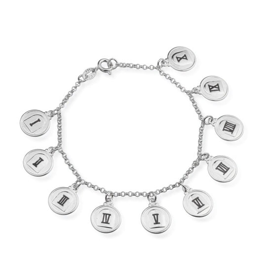 Pulseira 10 Mandamentos Prateada