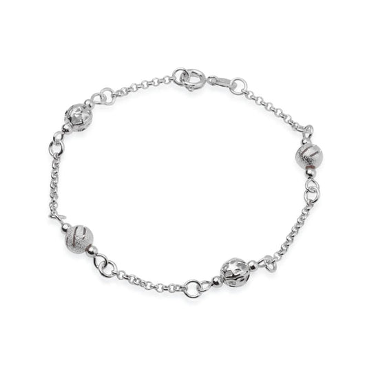 Pulseira Prateada Esferas da Vida