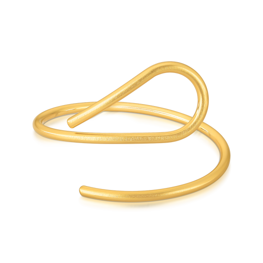 Bracelete Curvo Acetinado