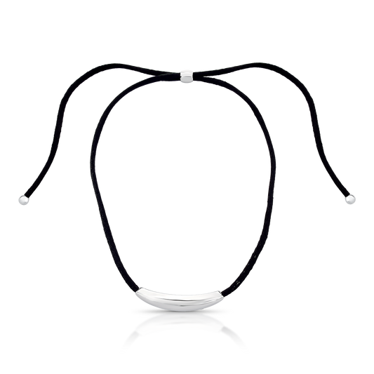 Colar Choker Regulável Fio de Seda